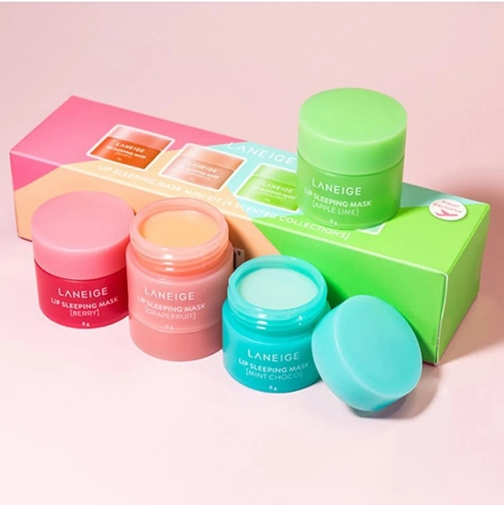 LANEIGE Lip Sleeping Mask Mini Kit 8g x 4 Scented Collections Travel Exclusive